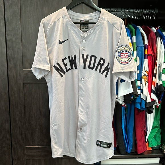 Derek Jeter New York Yankees Nike Hall of Fame Patch Elite Authentic Jersey - Picture 1 of 8